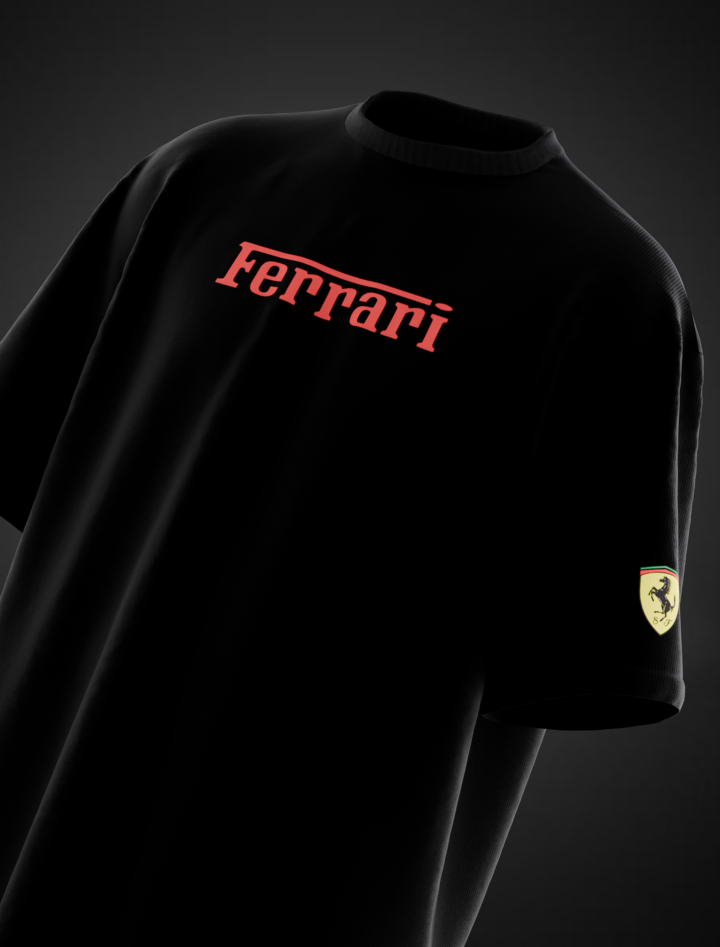 Ferrari Oversized Drop Shoulder T-Shirt