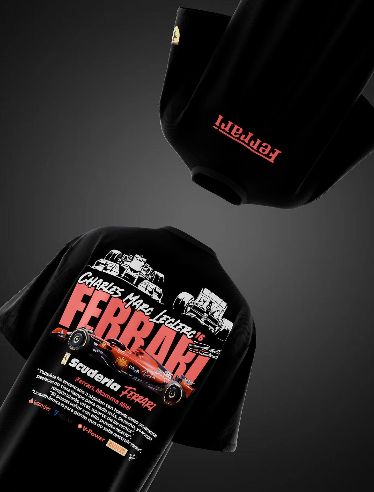 Ferrari Oversized Drop Shoulder T-Shirt